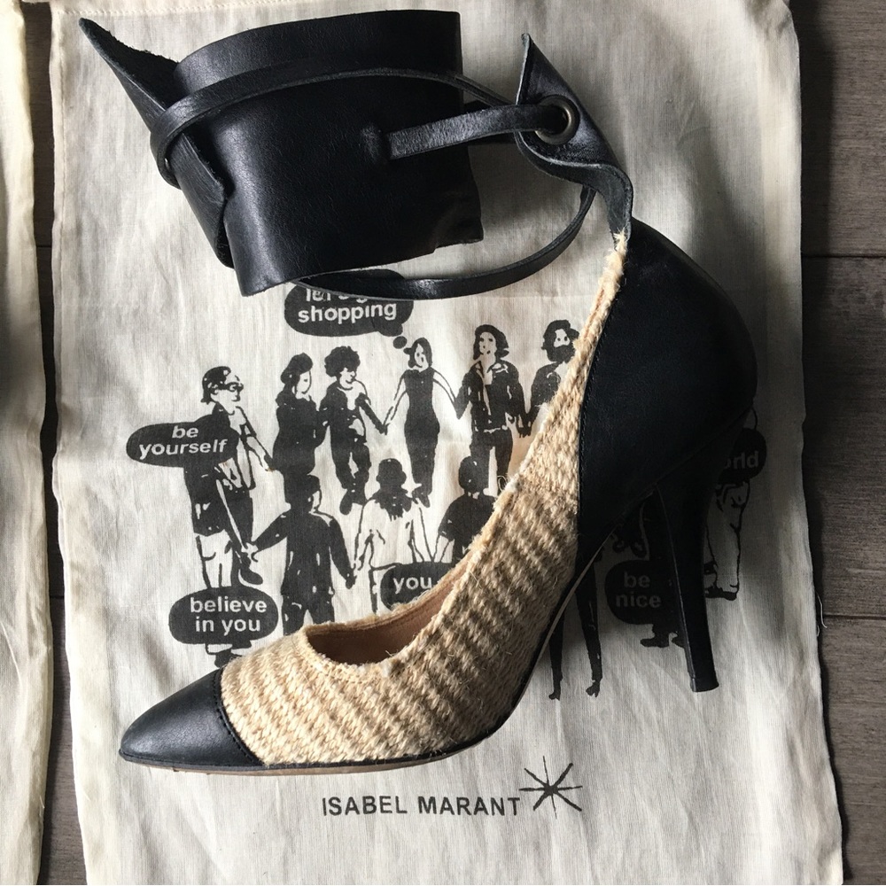 ISABEL MARANT Gwen Woven Pumps Size: 5.5 | FR 36 PREOWNED GOOD CONDITION